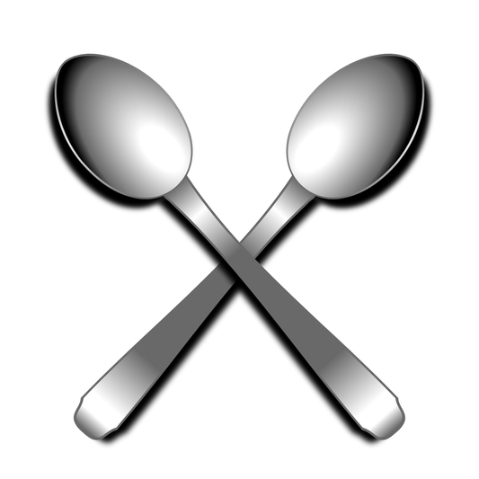 Set of 2 large spoons